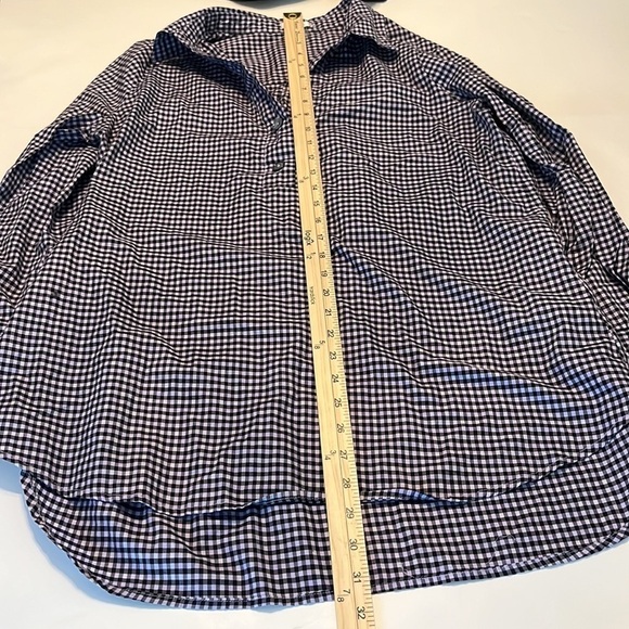NWOT tyler böe Chatham Check Teri Top Lavender Size M - Picture 5 of 14